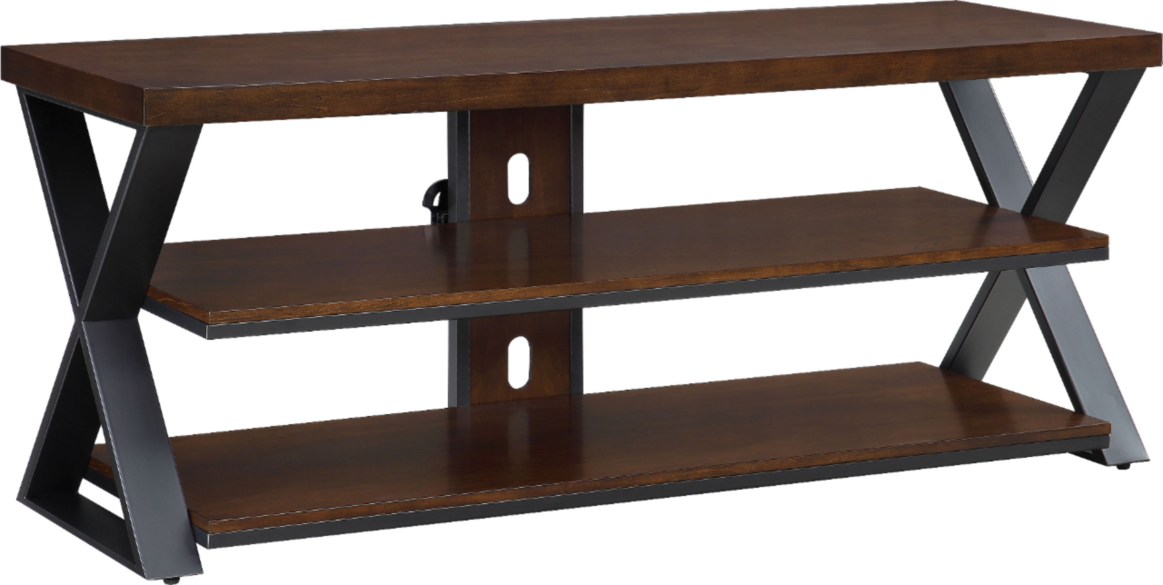 Left View: Walker Edison - Transitional TV Stand / Buffet for TVs up to 55" - Walnut