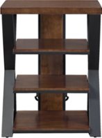 Whalen Furniture - Tower Stand for TVs Up to 32" - Medium Brown Cherry - Front_Zoom