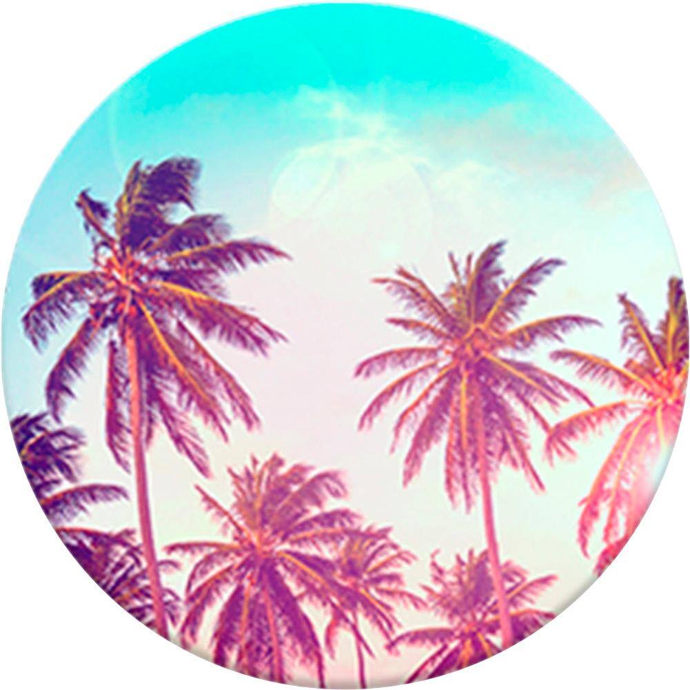 Alt View 11. PopSockets - Finger Grip/Kickstand for Mobile Phones - Palm Trees.