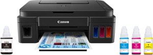 Canon - PIXMA G3200 Wireless MegaTank All-In-One Inkjet Printer - Black - Front_Zoom