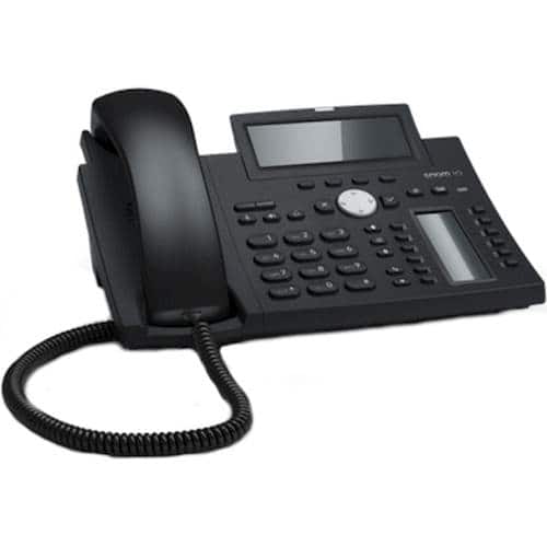 Best Buy Snom D345 VoIP Desk Telephone with PoE Blackblue SNOD345