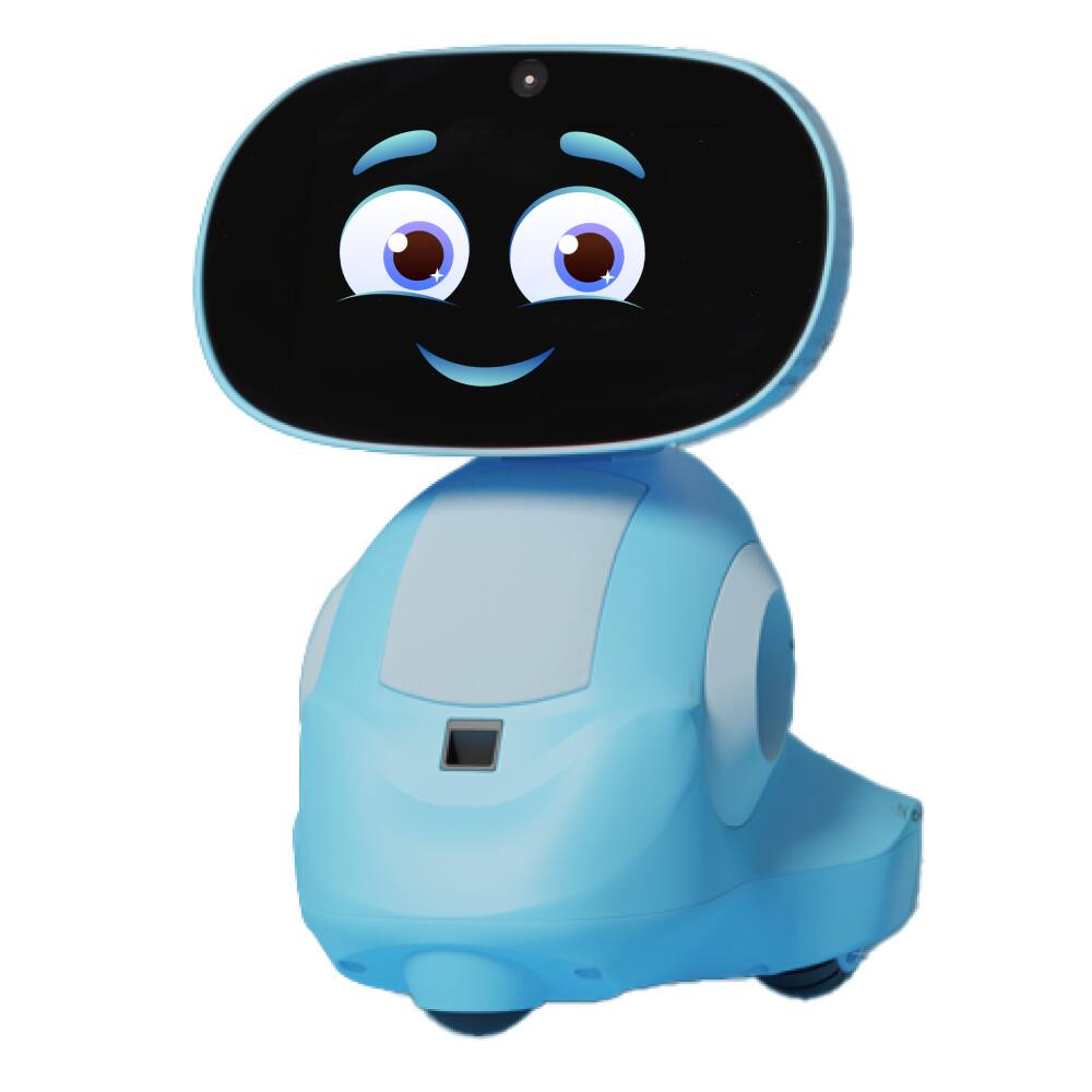 Angle. Miko - Miko 3 AI Robot for Kids | STEAM Activities, Apps, Games & Stories | Smart Gift for Ages 5–10 | Blue - Pixie Blue.