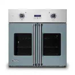 Viking - 30" 7 Series French Door Single Built-In Electric Thermal Convection Oven - November Sky