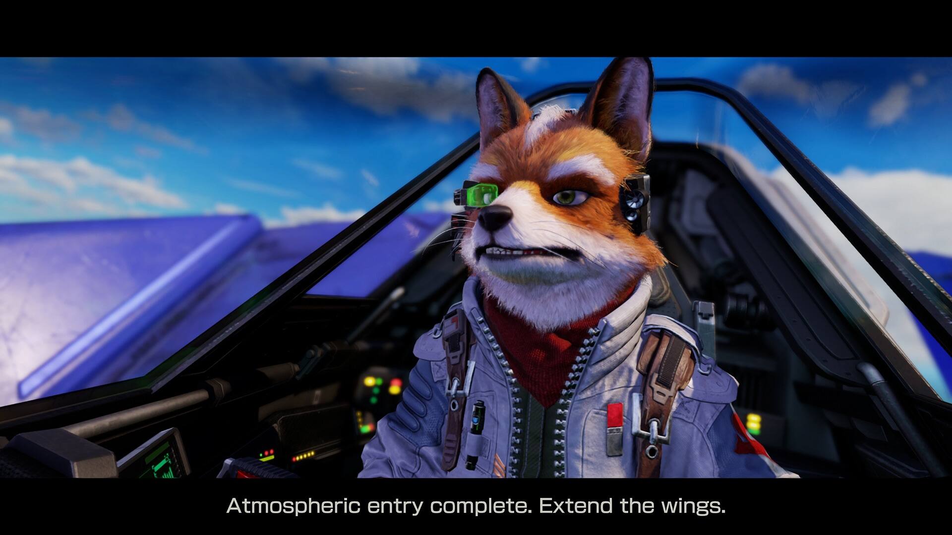 Atmospheric entry complete. Extend the wings.