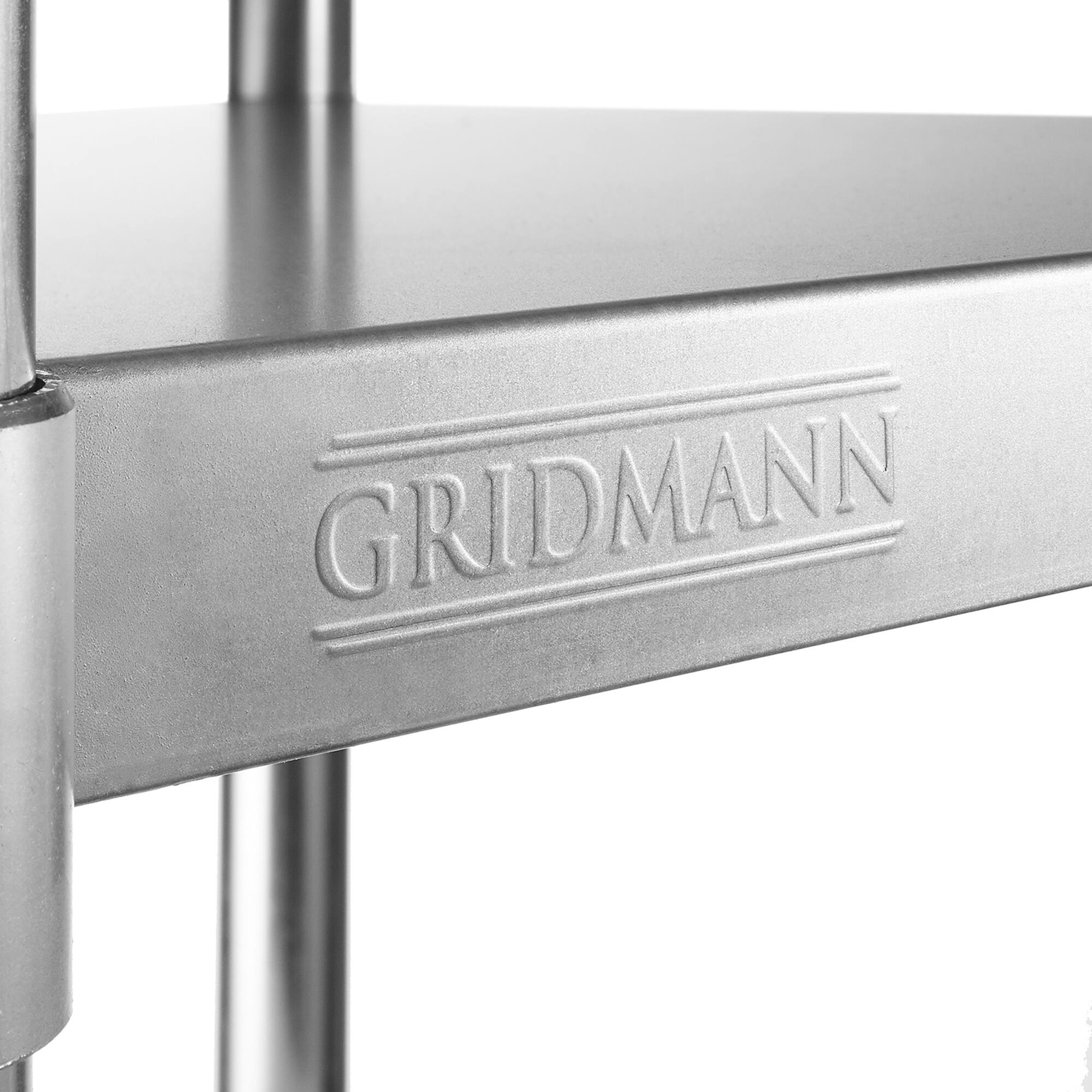 Alt View 5. GRIDMANN - 18 x 24-in NSF Stainless Steel Commercial Prep Table - Silver.