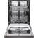 Alt View 12. LG - 24" Front-Control Built-In Dishwasher with Stainless Steel Tub, QuadWash, 48 dBa - Black Stainless Steel.