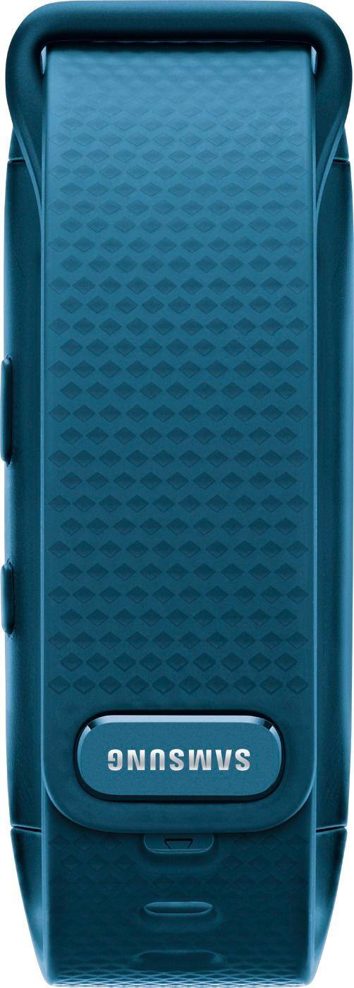 Back. Samsung - Geek Squad Certified Refurbished Gear Fit2 Fitness Watch + Heart Rate (Small) - Blue.