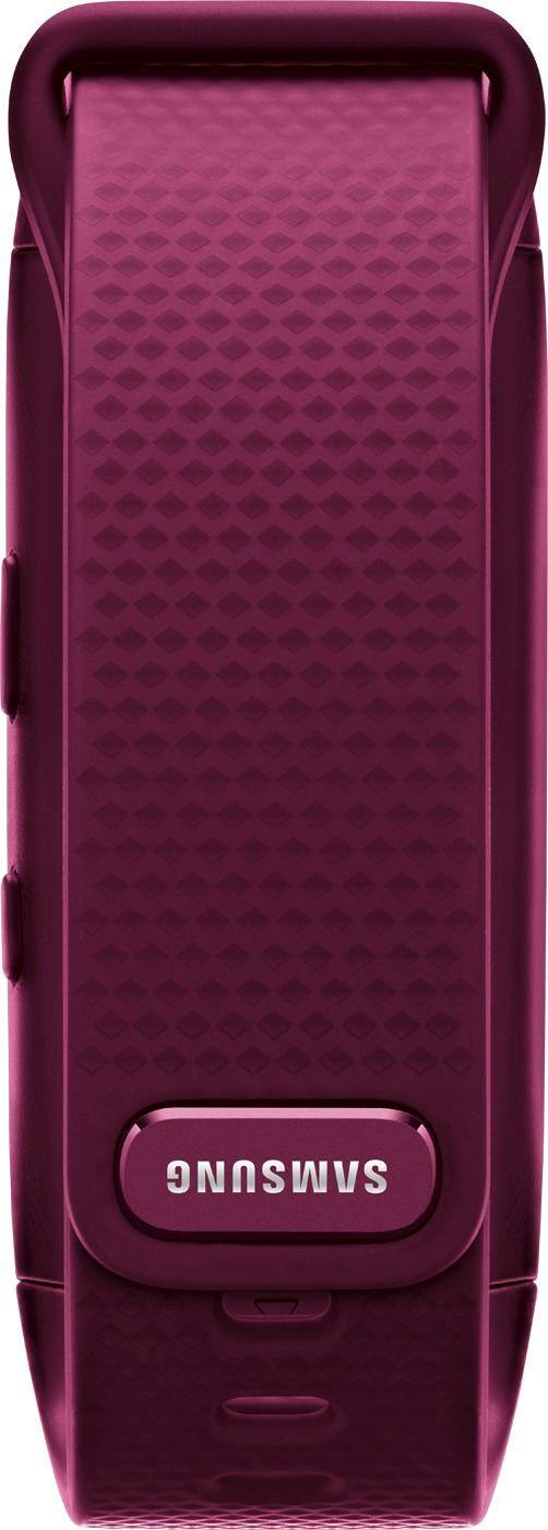Back. Samsung - Geek Squad Certified Refurbished Gear Fit2 Fitness Watch + Heart Rate (Large) - Pink.