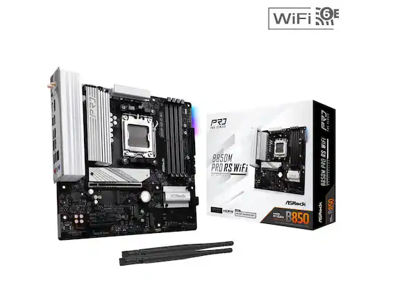Sure, here is the corrected and grouped text from the image:
---
**WiFi 6E**
**ASRock B850 PRO RS WiFi**
**PRO SERIES**
**B850**
**AMD Ryzen**
**HDMI 2.1**
**8850M**
**WiFi 6E**
**PRO RS**
**PRO SERIES**
**B850**
**ASRock**
**WiFi 6E**
**PRO RS**
**B850**
**ASRock**
**WiFi 6E**
**PRO RS**
**B850**
**ASRock**
**WiFi 6E**
**PRO RS**
**B850**
**ASRock**
**WiFi 6E**
**PRO RS**
**B850**
**ASRock**
**WiFi 6E**
**PRO RS**
**B850**
**ASRock**
**WiFi 6E**
**PRO RS**
**B850**
**ASRock**
**WiFi 6E**
**PRO RS**
**B850**
**ASRock**
**WiFi 6E**
**PRO RS**
**B850**
**ASRock**
**WiFi 6E**
**PRO RS**
**B