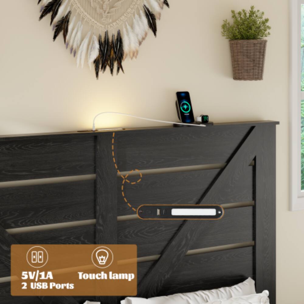 5V/1A Touch lamp  
2 USB Ports