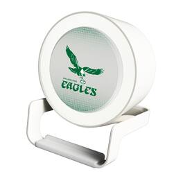 Keyscaper - Philadelphia Eagles Linen Print Nightlight Charger & Bluetooth Speaker - White