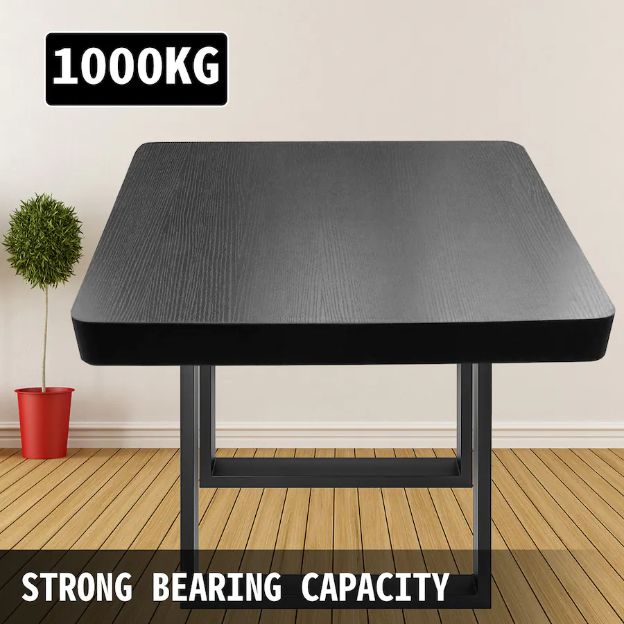 VEVOR Set of 2 Steel Table Legs, 28''Height 35''Wide Dining Table Legs ...