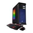 CybertronPC - Rhodium Desktop - AMD Ryzen 5 1400 - 16GB Memory - NVIDIA GeForce GTX 1050 - 1TB Hard Drive - Black/Blue - Larger Front
