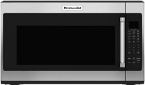 KitchenAid - 2.0 Cu. Ft. Over-the-Range Microwave with Sensor Cooking - Stainless Steel - Front_Zoom