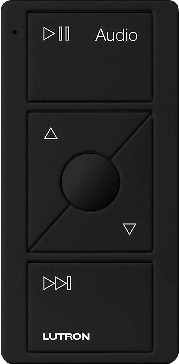 Angle View: Lutron - Caseta Wireless Pico Smart Remote for Audio, Works with Sonos - Black