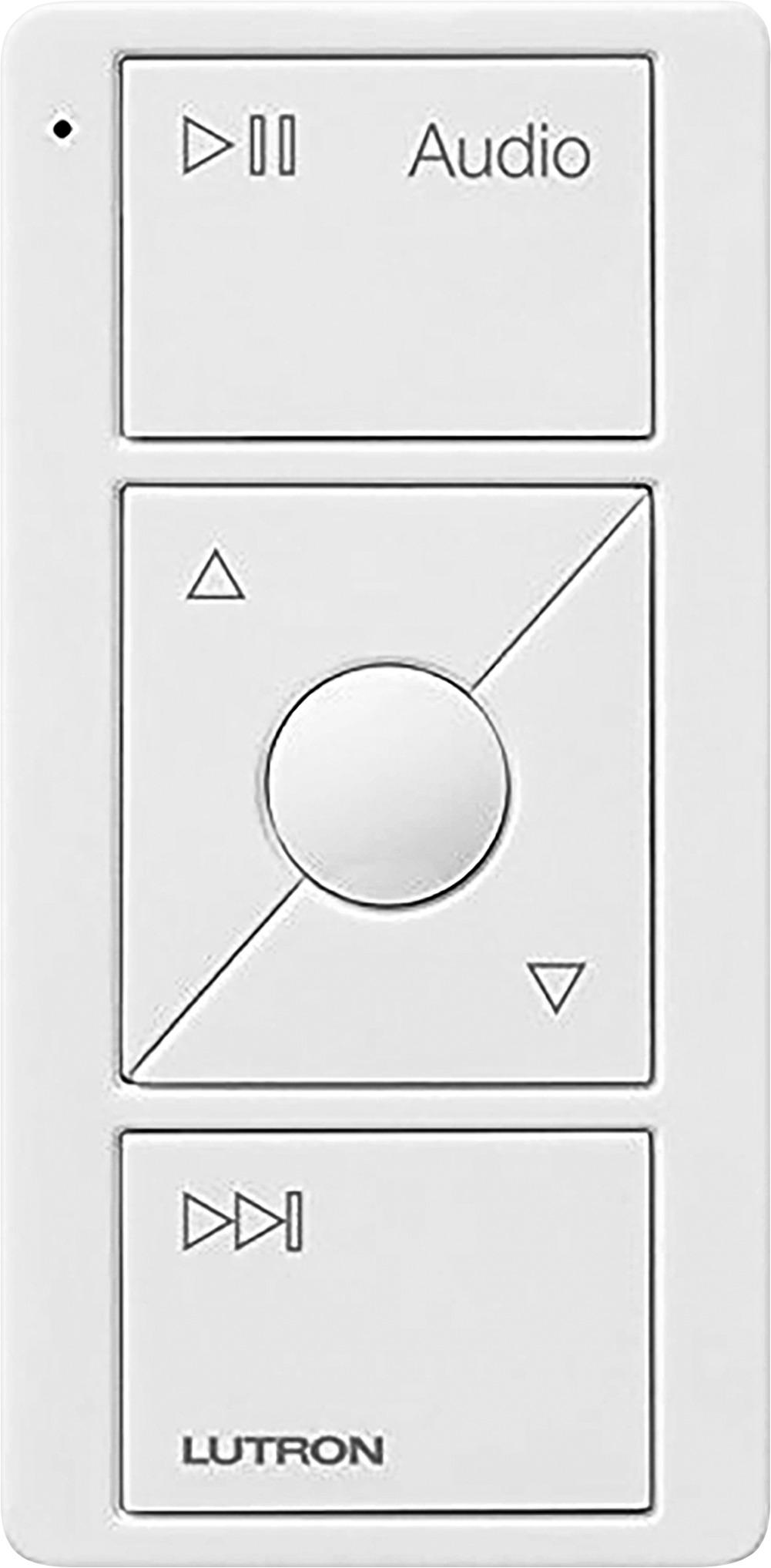 Angle View: Lutron - Caseta Smart Dimmer Switch, 150W LED/600W Incandescent, for Wall and Ceiling Lights - White