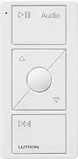 Angle. Lutron - Caseta Wireless Pico Smart Remote for Audio, Works with Sonos - White.