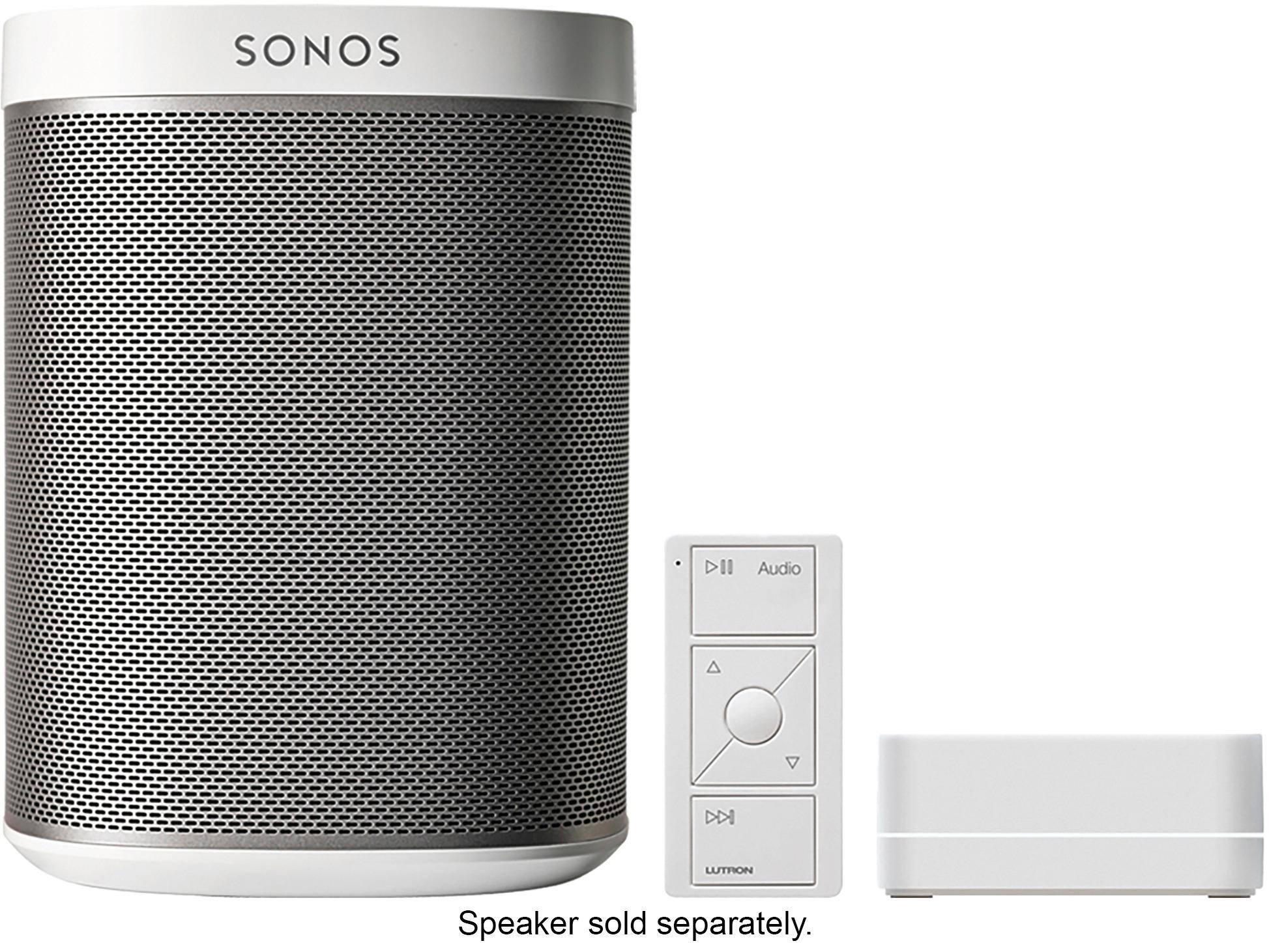 Alt View 14. Lutron - Caseta Wireless Pico Smart Remote for Audio, Works with Sonos - White.