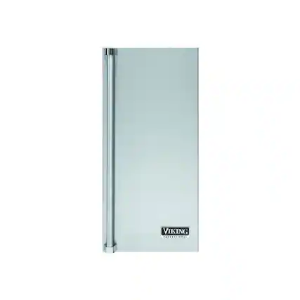 Front. Viking - Professional Series Left Hinge Door Panel for Viking Ice Makers - Stainless Steel.