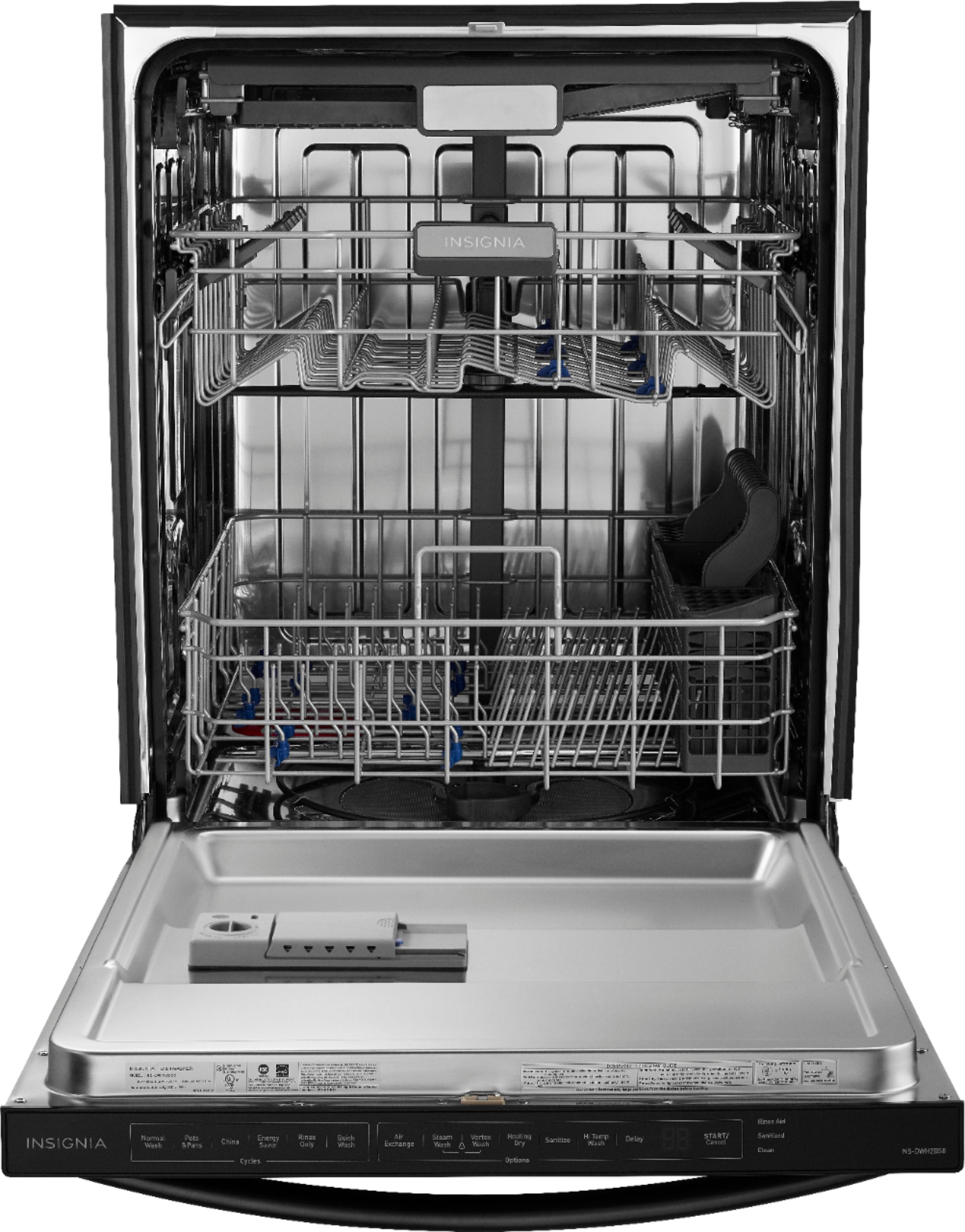 Best Buy Insignia™ 24" Top Control BuiltIn Dishwasher Black Stainless