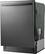 Left. Insignia™ - 24" Top Control Built-In Dishwasher - Black stainless steel.