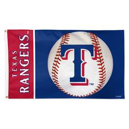 WinCraft - Texas Rangers 3' x 5' Baseball Deluxe Single-Sided Flag - Multicolor