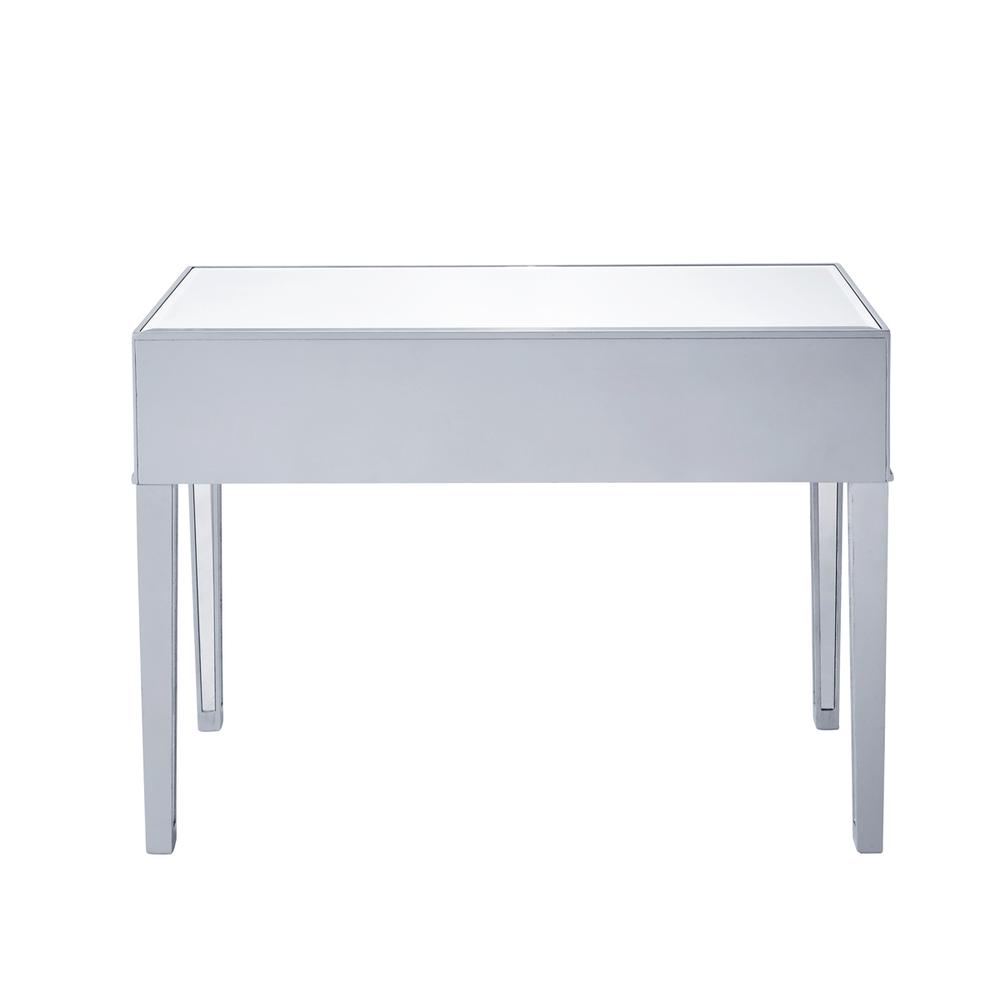 Alt View 2. Elegant Decor - Desk 42in. W x 18in. D x 30in. H in antique silver paint - Antique Silver.