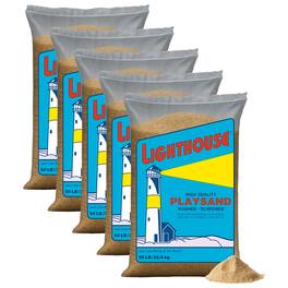 U.S. Silica - US Silica 5 Pack Lighthouse Comfortable Play Sand for Sand Tables, Beige, 50 Lbs