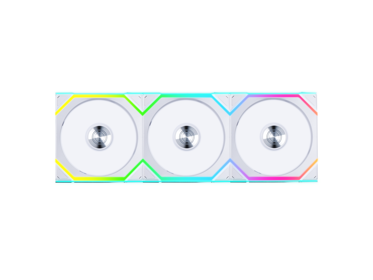 Lian Li - UNI FAN SL Wireless 120 Reverse Blade Triple Pack - White