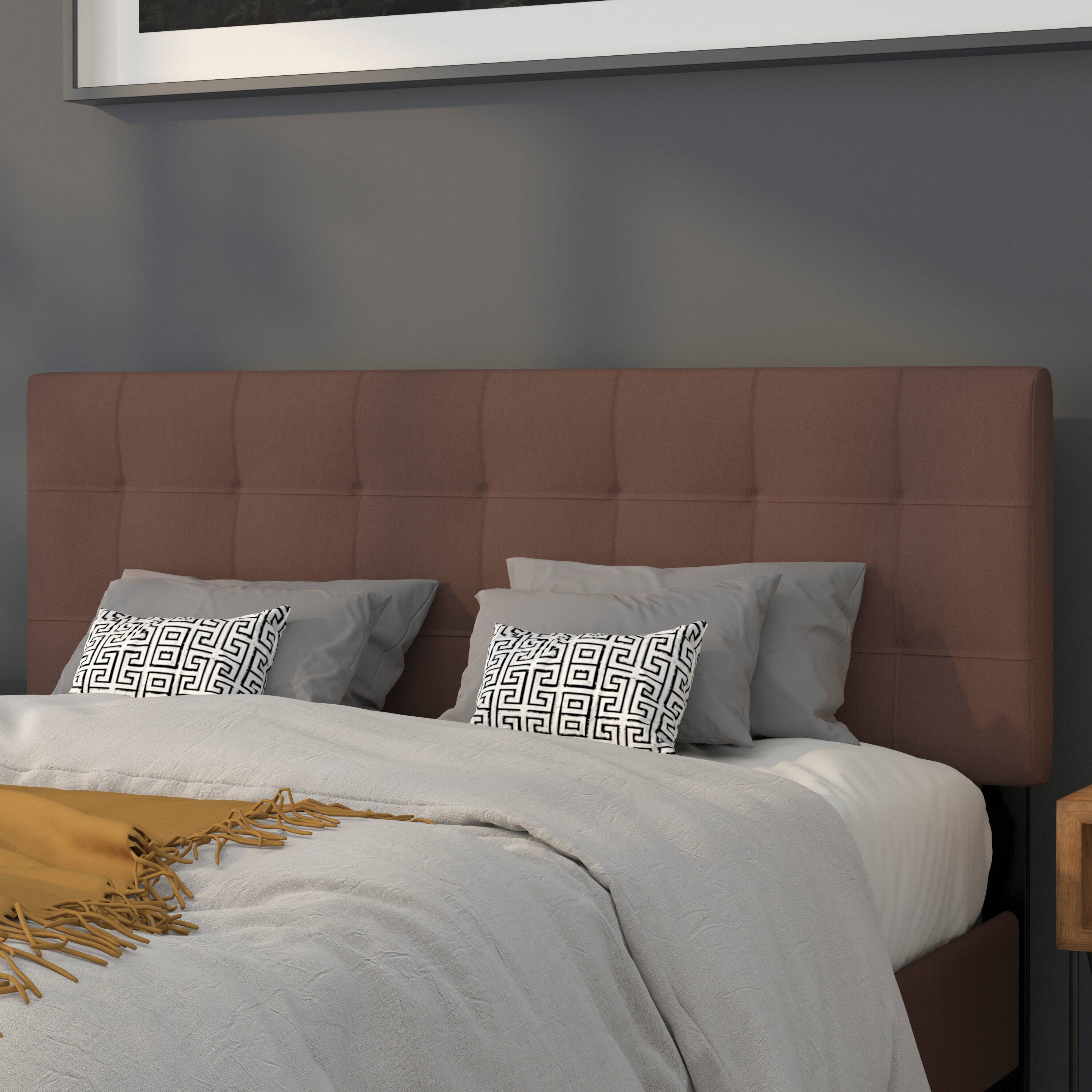 Emma + Oliver - Quilted Tufted Upholstered Headboard - Dark Brown price history on PriceWatchPro