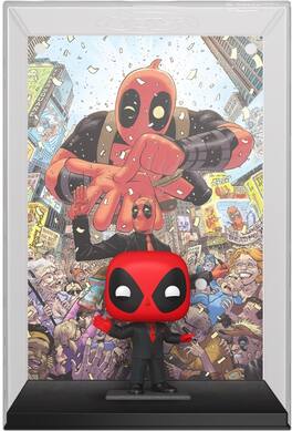 Funko - POP! COMIC BOOK COVER WITH CASE: Marvel - Deadpool (2025) #1 Deadpool in Black Suit - Collectibles - Multicolor