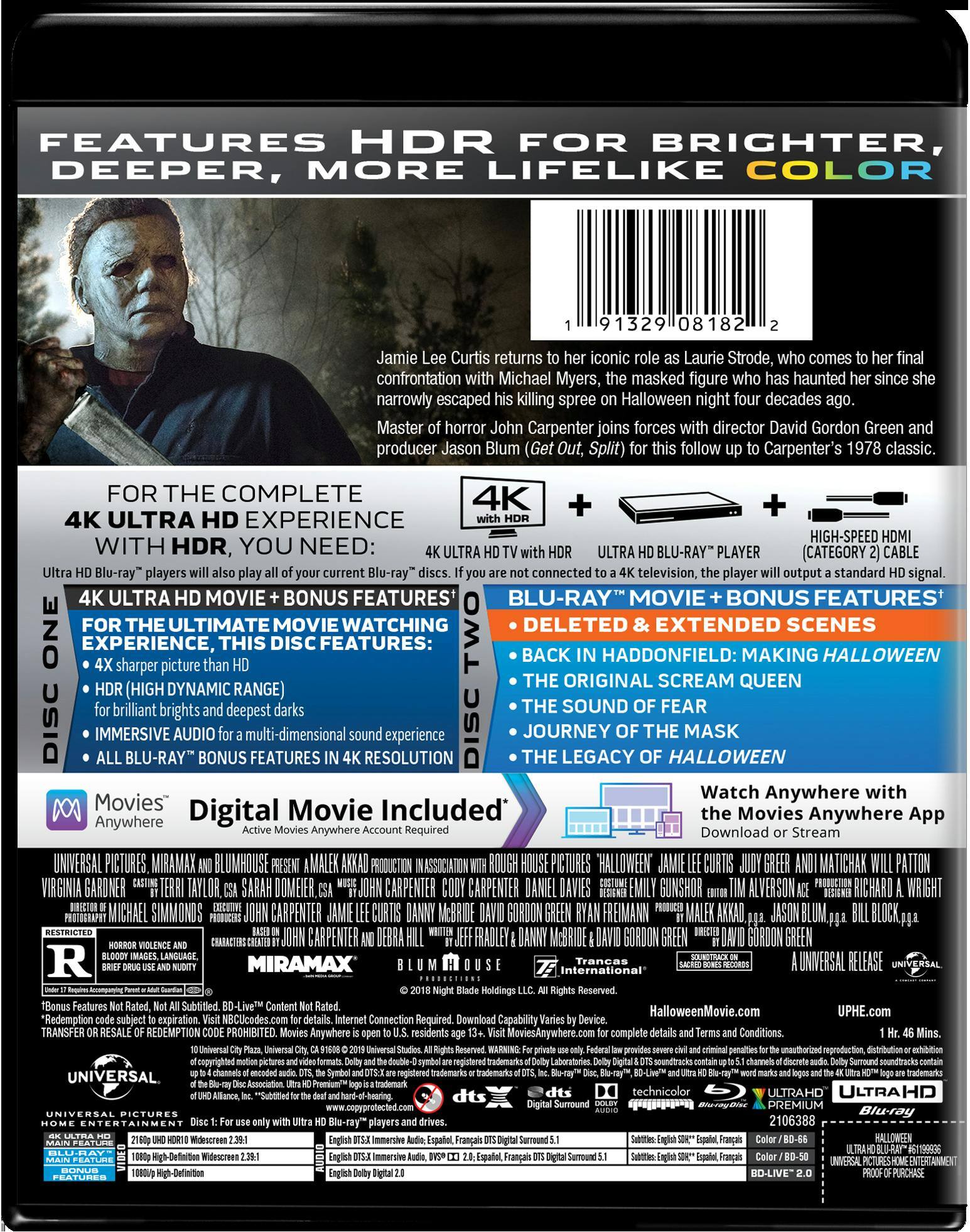 Angle. Halloween   - 4K Blu-Ray.