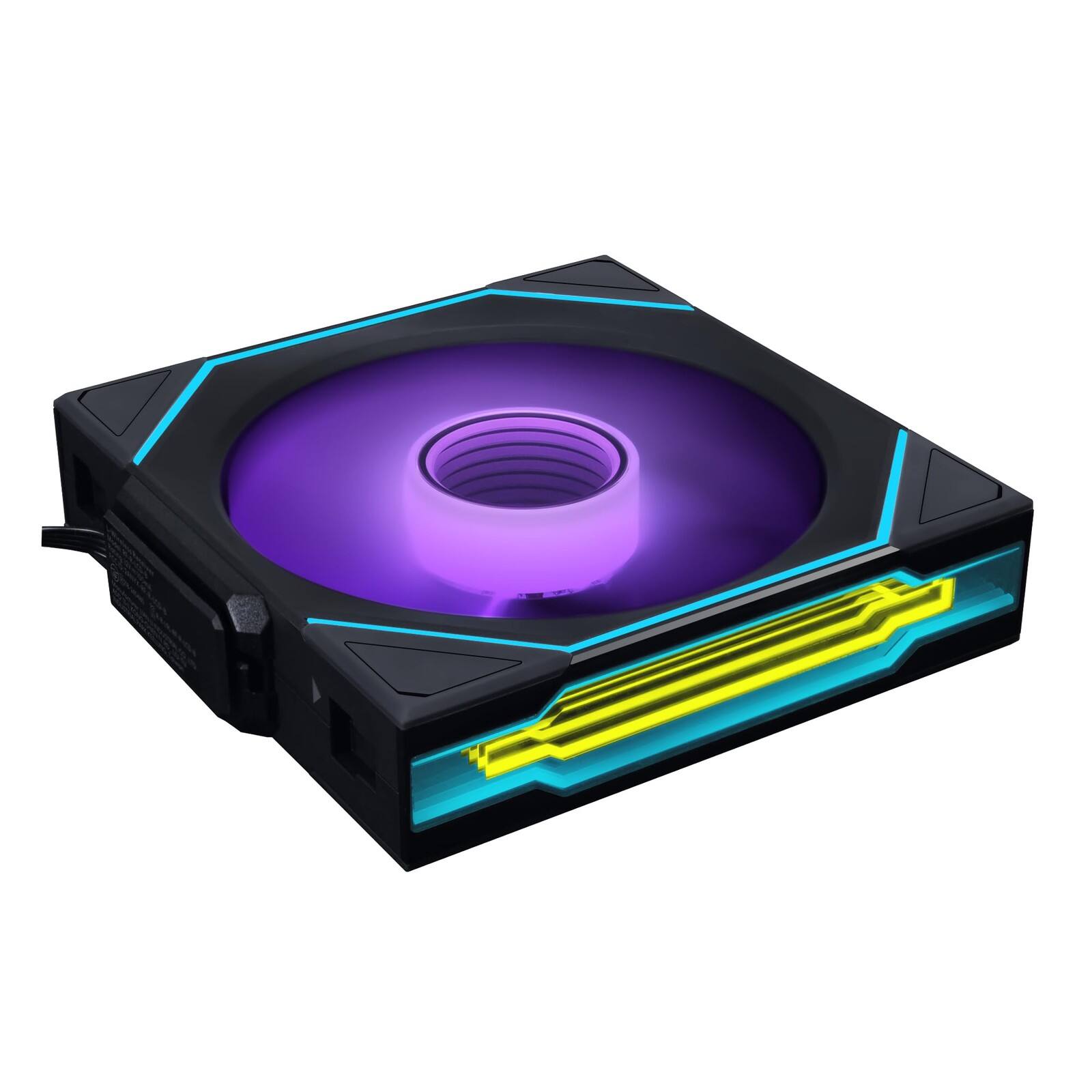 Angle. Lian Li - 12rslin1w1b wireless 120mm argb case fan black - Black.