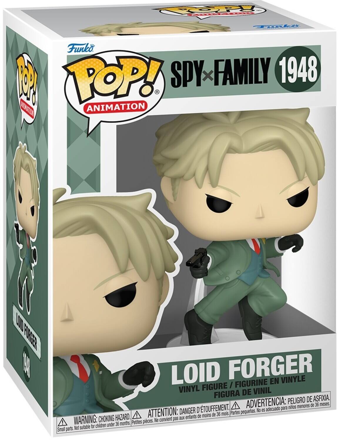 TOOPY FO Tonle  Funko M POP! SPY X FAMILY 1948 AEMATI ANIMATION UI FRGER MA LOID FORGER VINYLE FIGURINE EN FIGURE / VINYL DE VINIL FIGURA ASFIXIA. ADVERTENCIA: PELIGRO DE menores de 36 meses D'TOUFFEMENT. adecuado para nios ATTENTION: DANGER pequeras. No es moins de 36 mois Partes HAZARD. aux enfants de WARNING: CHOKING Petites pieces. Ne convient pas for children under 36 months Small parts. Not suitable