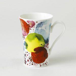 Back. Jiallo - Roy Kirkham Planets Emily Mug, Set of 6, Bone China Ceramic, Made in England - Mutli color.