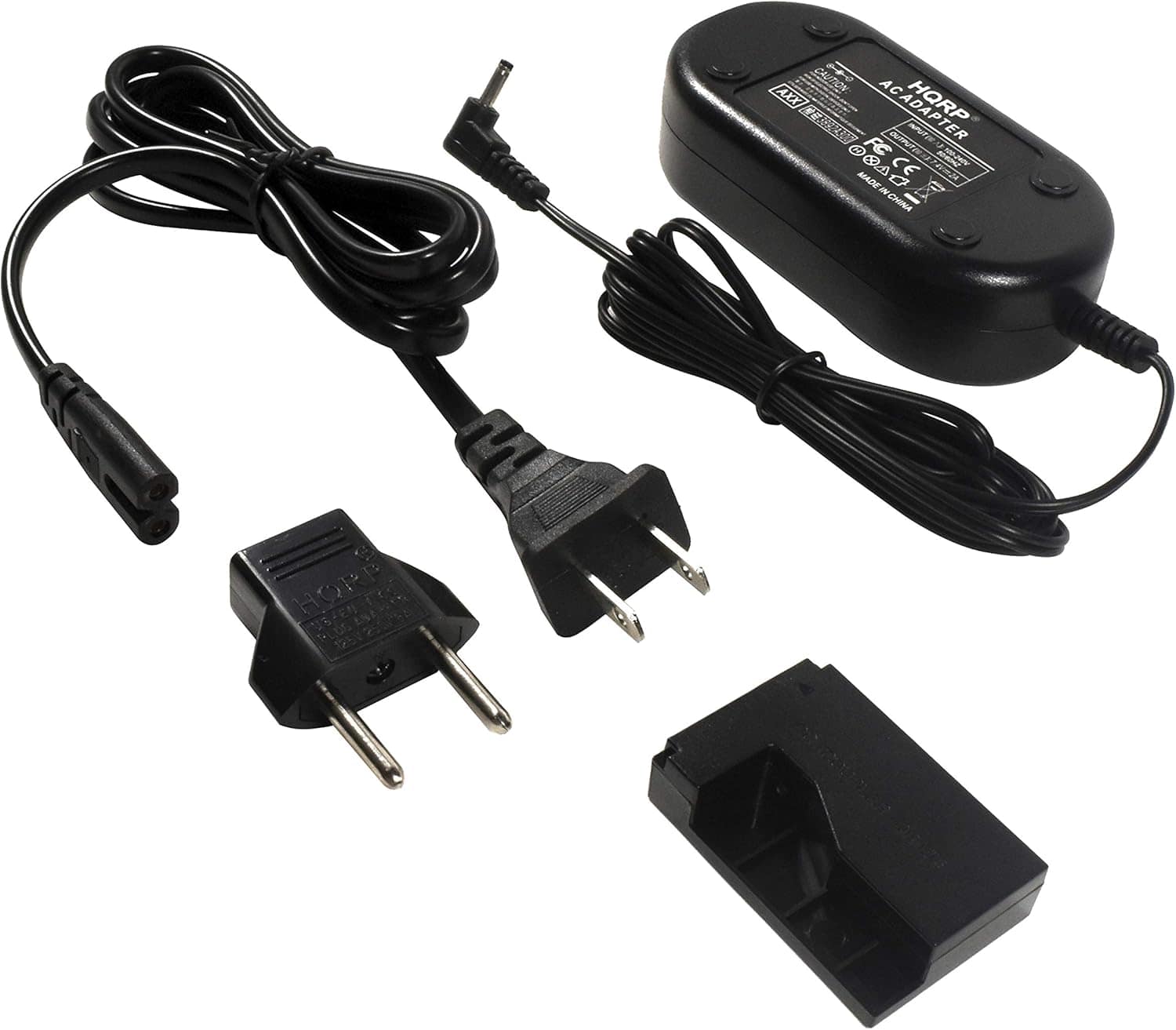HQRP - AC Adapter for Canon ACK-E15 EOS Rebel SL1, EOS 100D, EOS Kiss X7 Camera DR-E15 LP-E12 8624B002 8575B003