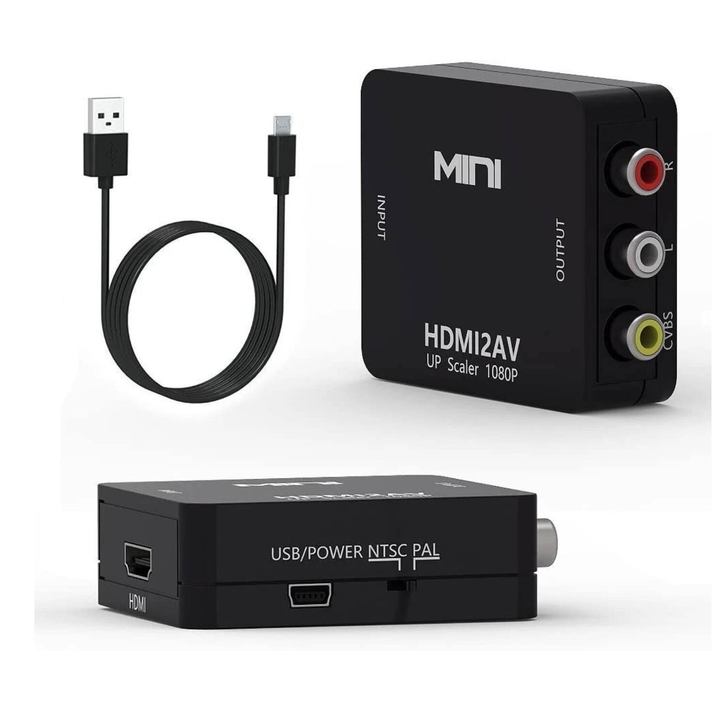 MINI HDMI2AV UP Scaler 1080P  
USB/POWER NTSC PAL