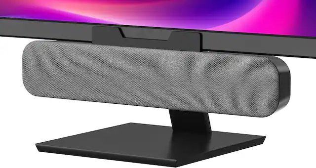 Front. Stamp n Camp - Computer Speakers for Desktop Pc Monitor Speakers for Laptop Pc Speakers with Loud Sound Volume Control Easily... - Light Grey.