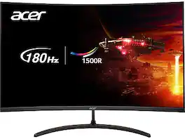 Acer - Nitro 31.5" Curved FHD 180 Hz LCD Gaming Monitor, (EDS320Q S3BIIPX) - Black