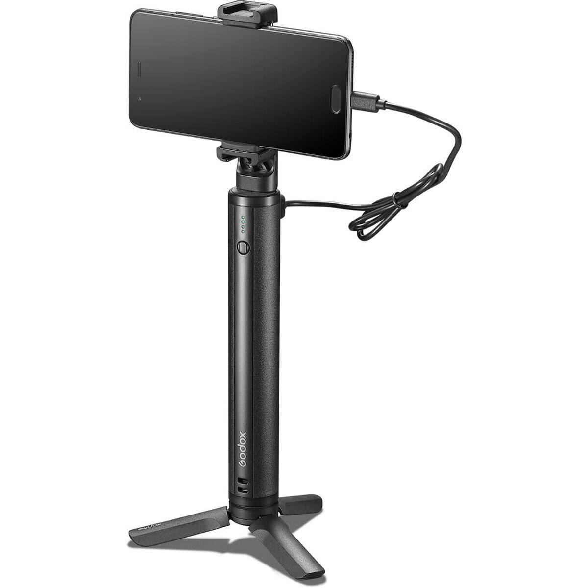Alt View 2. Godox - Godox BPC-01 10,000mAh Charging Grip with Mini Tripod.