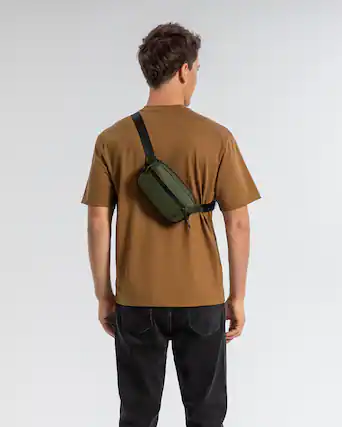 Front. tomtoc - Aviator-T35 1.5L X-Pac Sling Bag with RFID Blocking, Minimalist Crossbody Bag Chest Shoulder Pack for Travel, Everyday - Green.