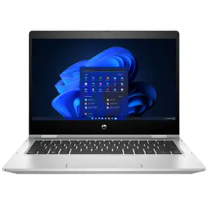 Front. HP - Pro x360 435 G9 13.3" FHD Touch AMD Ryzen 7 PRO 5875U 2.0 GHz 16GB DDR4 512GB SSD AMD Radeon Windows 11 Pro Laptop - Silver.