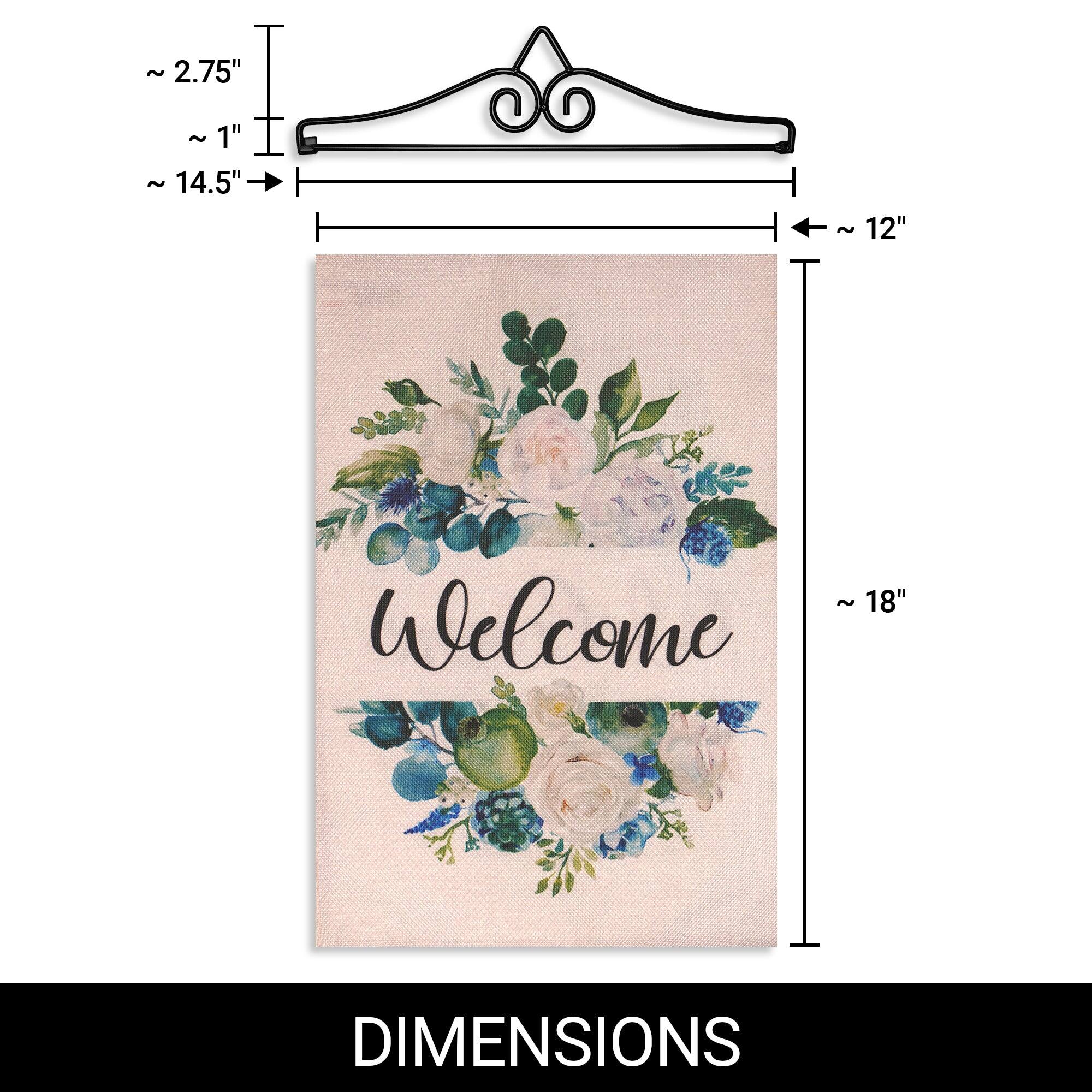 - ~2.75"
- ~1"
- ~14.5"
- ~12"
- ~18"

Welcome

DIMENSIONS