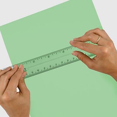 Alt View 2. Westcott - Westcott 6" Plastic Standard Ruler, Clear, 12/Box (17723) - Clear.