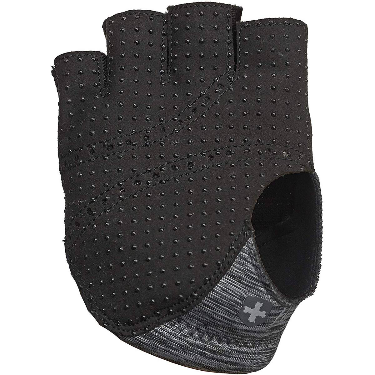 Alt View 1. Harbinger - Harbinger Women's Palm Guard Weight Lifting Gloves - Large - Black/Gray Heather - Black/Gray Heather.