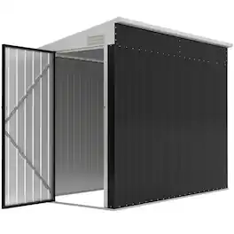 Outsunny - x 7.7' Lean to Garden Storage Shed