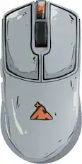 Front. Higround - Yuma Wireless Mouse - CELSHADE.