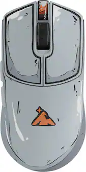 Front. Higround - Yuma Wireless Mouse - CELSHADE.