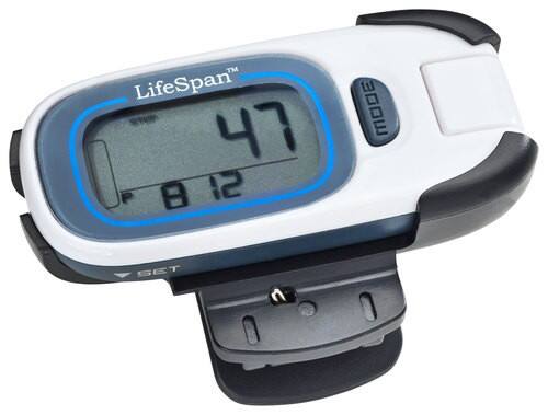 Front Standard. LifeSpan - MyStride Digital Activity Monitor - White.