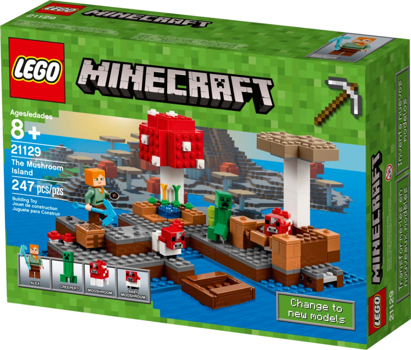 Best Buy: LEGO Minecraft The Mushroom Island 21129 6174350